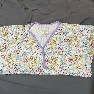 Little Sleepies Floral Women's Pajama with Purple Accents
